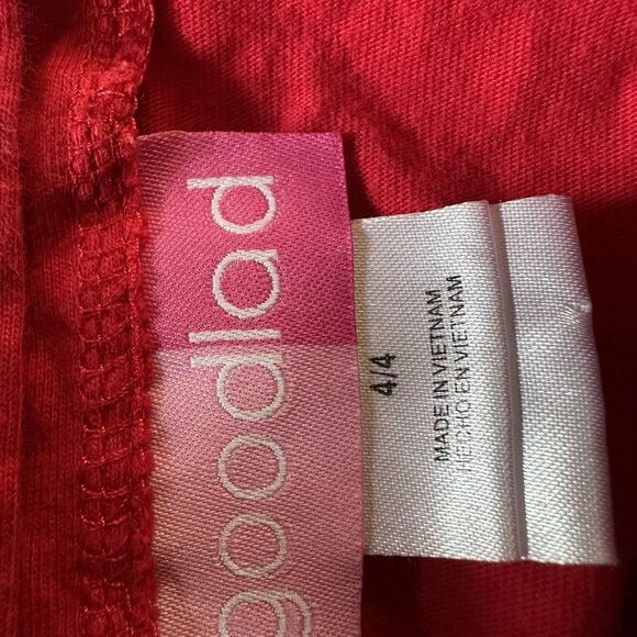 Good Lad Girls Size 4 100% Cotton Ribbon Christmas Tree Tunic Bows Ruffles Red - Picture 3 of 8